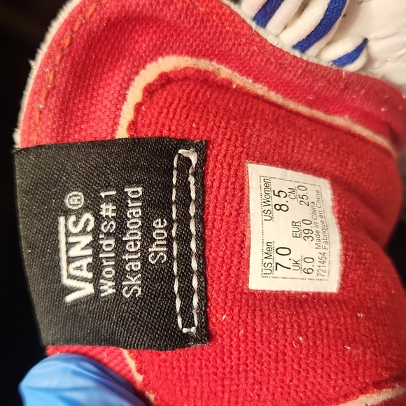 VANS SK8 HI LEATHER MEN'S SIZE 7. - Picture 9 of 10